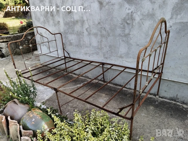 Старо Ковано Сгъваемо Легло. , снимка 6 - Антикварни и старинни предмети - 50824328