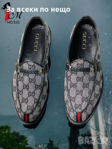 Мъжки обувки Gucci Код D191 - 2 налични цвята, снимка 3 - Ежедневни обувки - 46420838