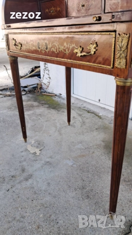 Ретро бюро-писалище цилиндрично, снимка 9 - Бюра - 52386637