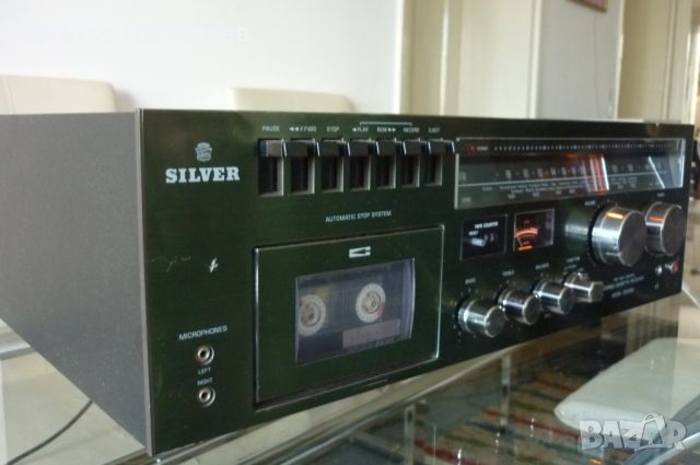 SILVER SS2150 STEREO RECEIVER CASSETTE DECK Vintage, снимка 4 - Ресийвъри, усилватели, смесителни пултове - 46169250