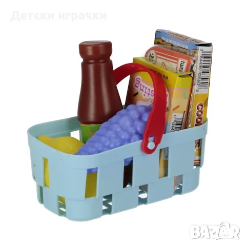 Интерактивен касов апарат с продукти в кошница, снимка 3 - Образователни игри - 49777892