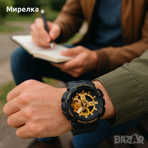 Мъжки мултифункционален часовник - Спортен, водоустойчив и удароустойчив