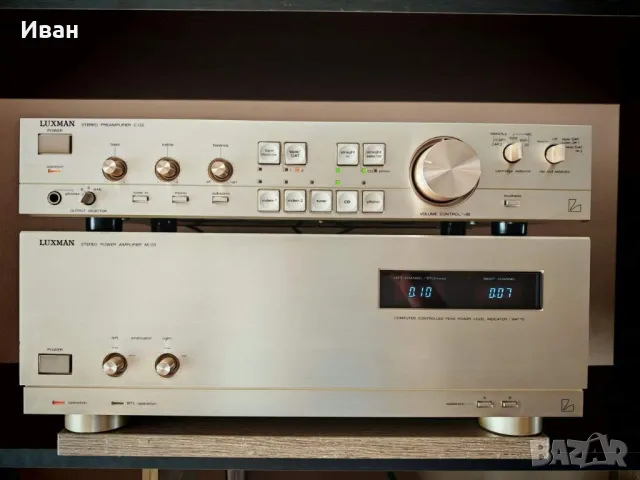 LUXMAN C-03 + M-03, снимка 2 - Ресийвъри, усилватели, смесителни пултове - 48081921