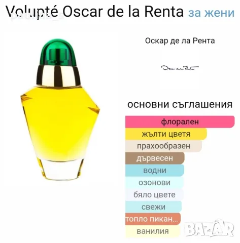 Oscar de la Renta / "Rose", "Jasmine", "Volupte", "Extraordinary" / 100ml EDT / Дамски парфюм , снимка 13 - Дамски парфюми - 44909181