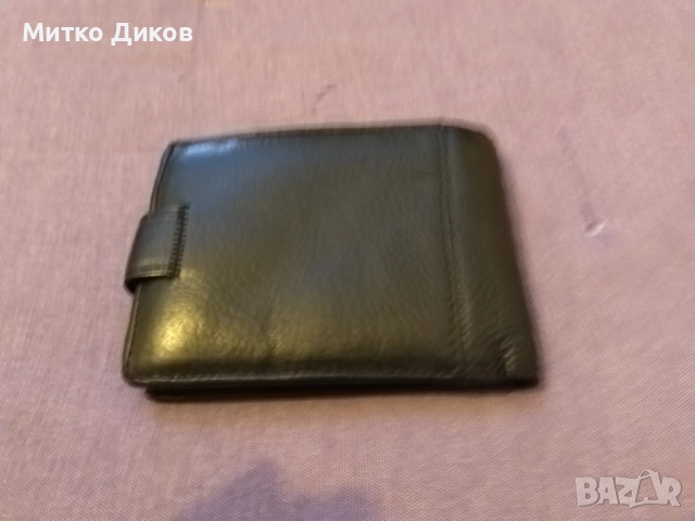 Портфейл Х №9 естествена кожа 115х90мм, снимка 3 - Портфейли, портмонета - 52905436