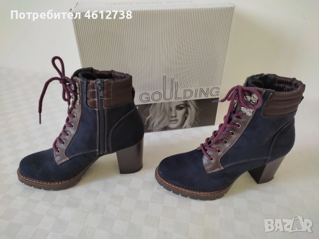 Боти - велур - размер 38 , снимка 4 - Дамски боти - 51937696