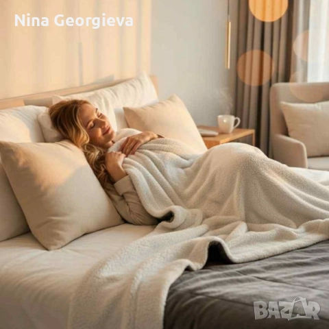 Двустранно одеяло тип “Шерпа”, снимка 3 - Олекотени завивки и одеяла - 52211593