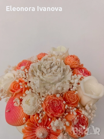 Букет от ароматен соев восък, снимка 5 - Подаръци за жени - 52570610