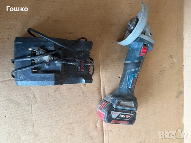 Акумулаторен ъглошлайф бош