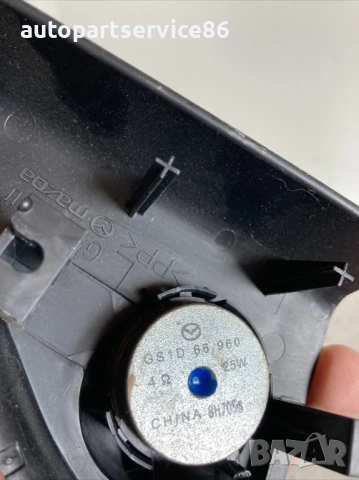 Преден ляв високоговорител твитер за врата за Mazda 6 2.0D Estate (2009) GS1D66960, снимка 2 - Части - 53705988