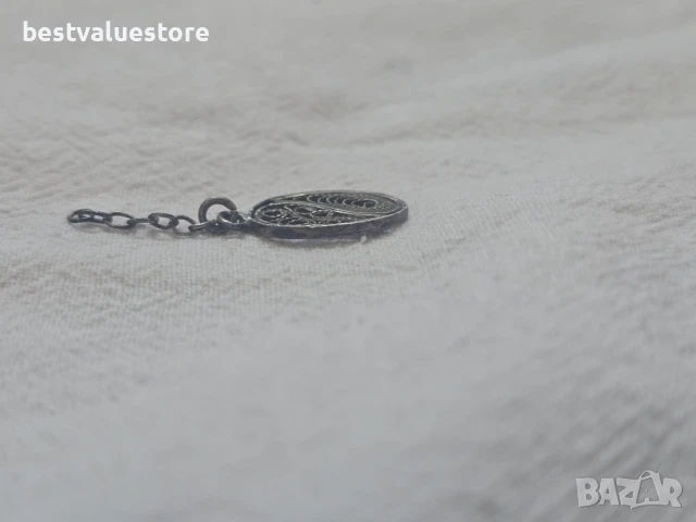 Метален Медальон Филигран, снимка 3 - Колиета, медальони, синджири - 51226623