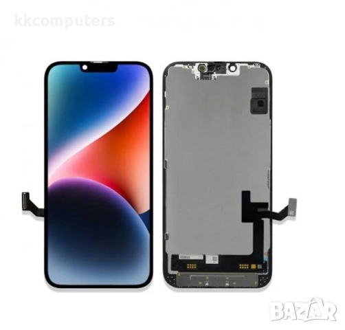 JK INCELL Съвместим LCD Дисплей за iPhone 16e (2025) + Тъч скрийн / Черен / Баркод : 484241