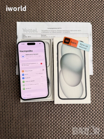 100% Батерия❗️36М ГАР! 📛 iPhone 15❗️ Лизинг от 19€/мес ❗️Black черен 128гб , снимка 11 - Apple iPhone - 53231170