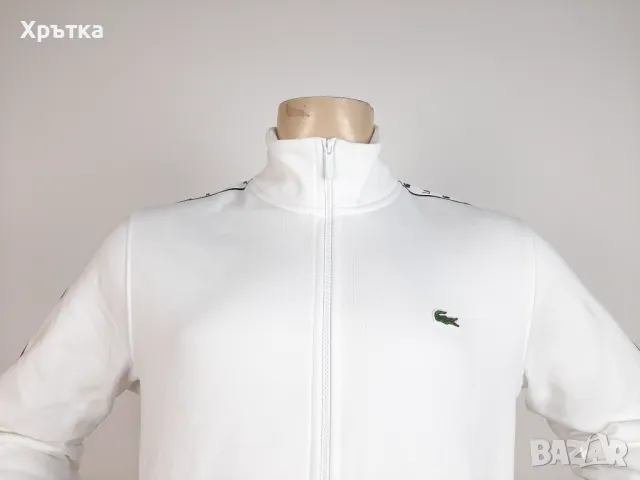 Lacoste Logo Trim Sweatshirt - Оригинално мъжко горнище р-р M, снимка 5 - Спортни дрехи, екипи - 49557058