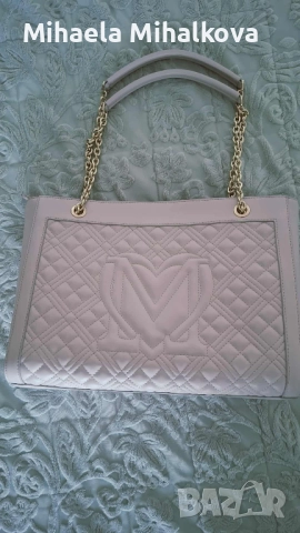 LOVE MOSCHINO Дамска чанта, оригинална, светло розова, снимка 2 - Чанти - 52457104