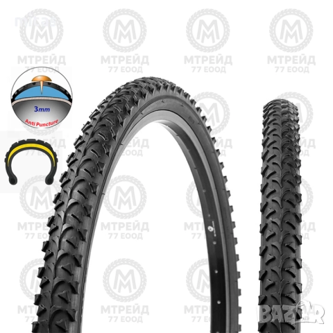 Въшна вело гума WRANGLER (24x1.95) (26x1.95), Защита от спукване - 3mm