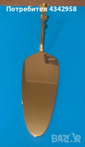 Чаени лъжички "Hildesheim Rose", неръждаема стомана, позлатени с 20-каратово злато, 1950-1960, снимка 4 - Антикварни и старинни предмети - 52899783