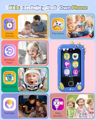 Нов Детски Интерактивен Смартфон с Игри и Камера - Перфектен Подарък, снимка 4 - Друга електроника - 45885784