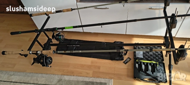 Шаранджийска стойка и 3+1 сигнализатора със станция