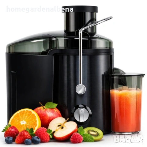 Мощна сокоизстисквачка 600W | Широка фуния 65мм | 1.5L контейнер | Неръждаема стомана
