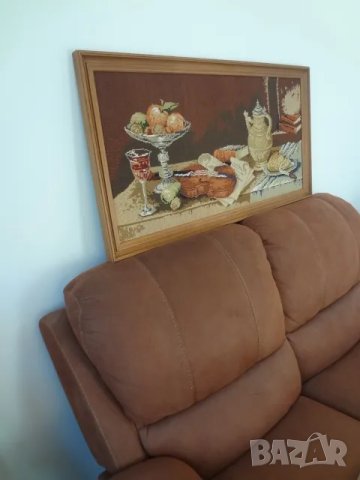 Голям гоблен - ръчна изработка, снимка 4 - Гоблени - 50196748