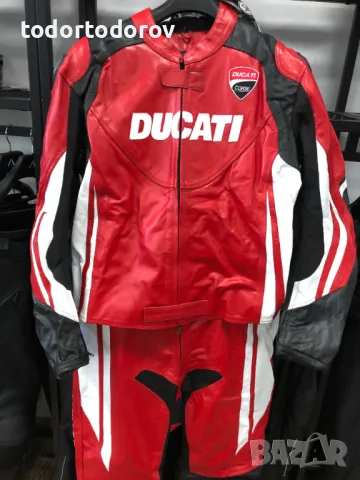 Koжен мото екип DUCATI CORSE REPLICA,2ч.4XL,протектори,гърбицаNEW, снимка 1 - Аксесоари и консумативи - 47146141