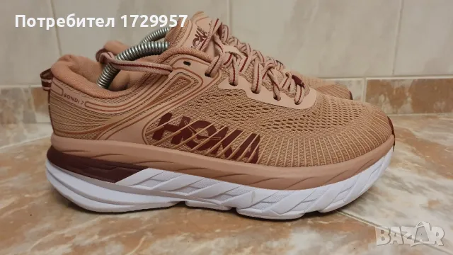 Hoka Bondi 7Misty Rose/Cordovan Номер-38, снимка 6 - Маратонки - 47676070