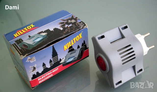 Killtox електрически изпарител с таблетки и течност против комари мухи