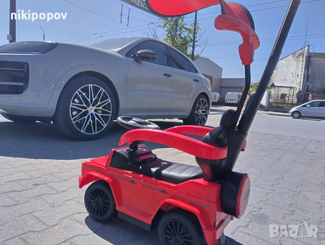 MERCEDES Кола за яздене с дръжка и сенник Mercedes-benz G350d червен, снимка 8 - Други - 53849707