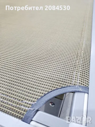 Алуминиев шезлонг със сенник 187/62см, снимка 8 - Градински мебели, декорация  - 49700472