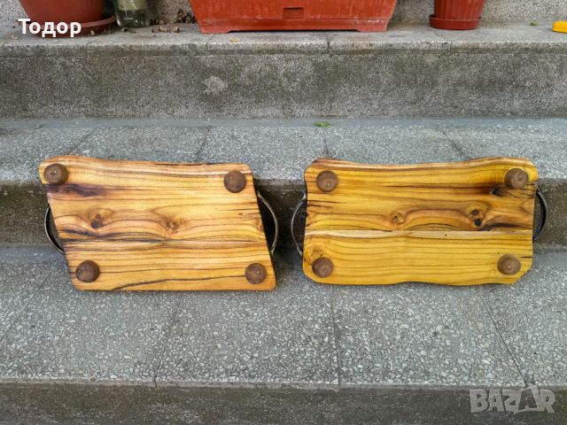 дървени подноси от черница, снимка 2 - Аксесоари за кухня - 46417492
