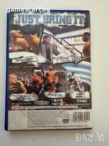WWF SmackDown: Just Bring It за PS2, снимка 2 - Игри за PlayStation - 53108486