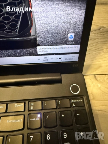 Lenovo ThinkPad E15-Ryzen 7 4700U/16гб/512гб м.2 nvme/подсветка, снимка 5 - Лаптопи за работа - 53795954