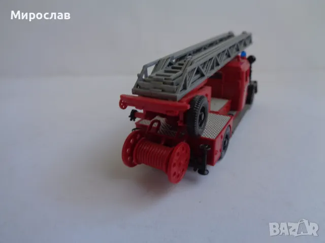 WIKING H0 1/87 MAGIRUS ПОЖАРНА КРАН МОДЕЛ ИГРАЧКА КАМИОН, снимка 4 - Колекции - 47607870