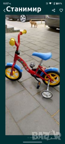 детски велосипед-10 цола, снимка 3 - Велосипеди - 46359556