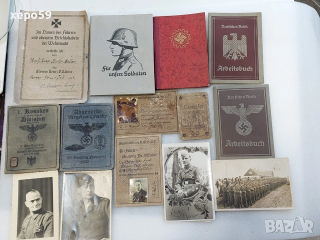 WW2-немски военни документи и фотографии/цени от 60 до 1000 лв