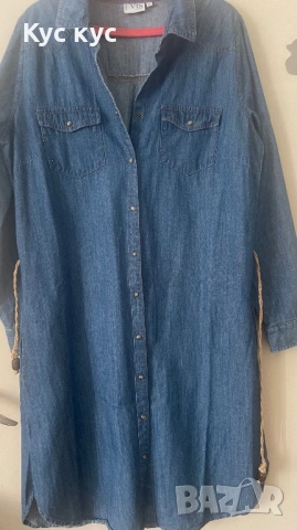  Дънкова Рокля/ туника/ риза, снимка 6 - Рокли - 54238201