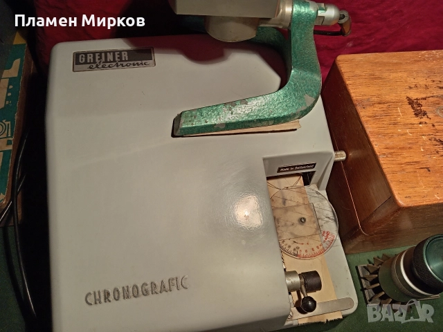 Швейцарски зъмбалък и хронограф GREINER, снимка 3 - Антикварни и старинни предмети - 52897070