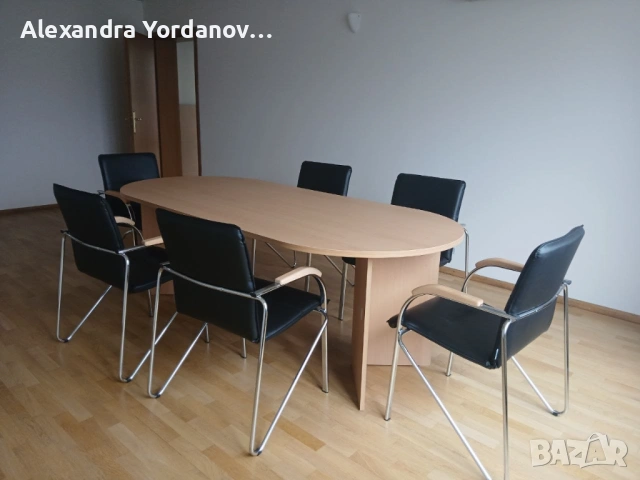 Конферентна маса + 6 офис стола