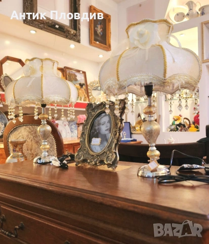 Комплект класически настолни лампи, снимка 5 - Настолни лампи - 53655446