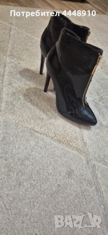 Продавам елегантни дамски черни боти, снимка 3 - Дамски боти - 52354994