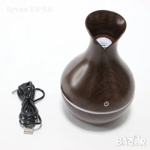 Дифузер за овлажняване и ароматизация на въздуха с USB и 7 цветни светлини, снимка 3 - Овлажнители и пречистватели за въздух - 47171170