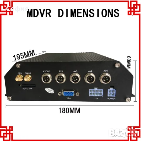 4G MDVR Видеорегистратор за автобус и камион, снимка 3 - Аксесоари и консумативи - 47894914