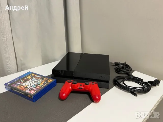 PS4 500GB +4 Игри Gta5/Gran Turismo/Call of Duty/Helldivers, снимка 1 - PlayStation конзоли - 47514288