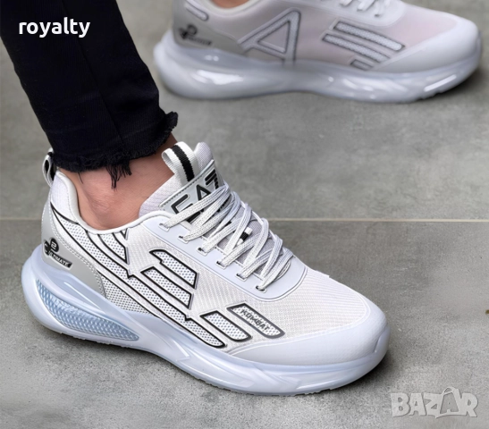 Мъжки Маратонки Armani - Uktimate C2 - Бяло и Черно, снимка 3 - Маратонки - 51632365