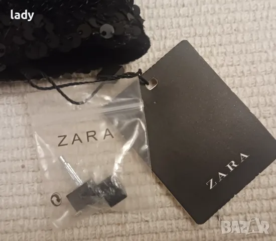 ZARA. Много стилни и елегантни черни боти с паети., снимка 2 - Дамски боти - 47483559