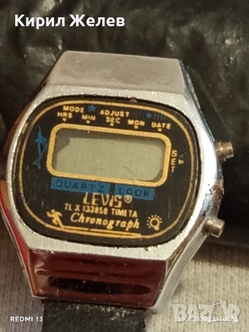 Винтидж електтронен часовник LEVIS ретро рядък дамски за КОЛЕКЦИОНЕРИ 51822, снимка 2 - Дамски - 53481645