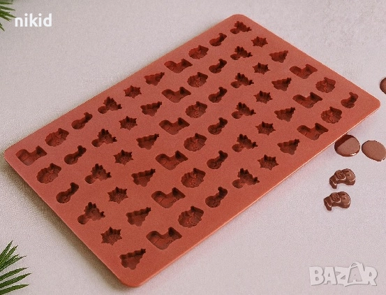 Много малки микс коледни чорап елха елен чорап Дядо Коледа Снежен човек силиконов молд форма фондан , снимка 2 - Форми - 52248577