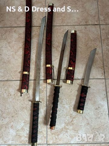 Комплект самурайски мечове Катана, снимка 7 - Други ценни предмети - 45715380