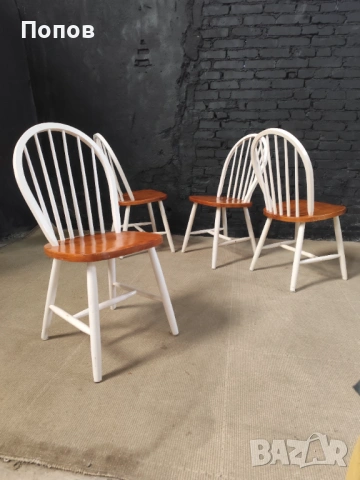столове Windsor от Роуд Айлънд в бяло, снимка 6 - Столове - 53343636